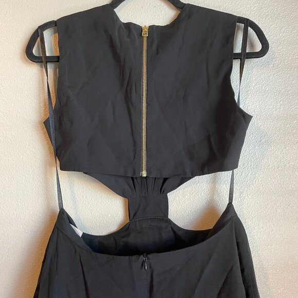 The Femm Black Dress Sz Medium Cutout Party Resort Vacation Chic Fun Minimalist - Picture 6 of 8